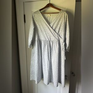 Tradland oversized faux wrap dress